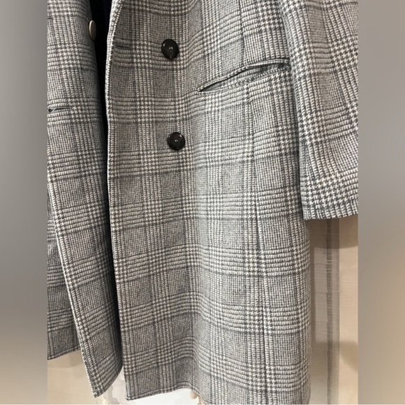 Sézane Johnson plaid wool coat - Picture 3 of 7
